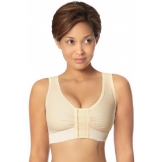 The Marena Group Surgical Bras - Surgical Bra, with Front Snap, Beige, Size  M - B2-3436-H