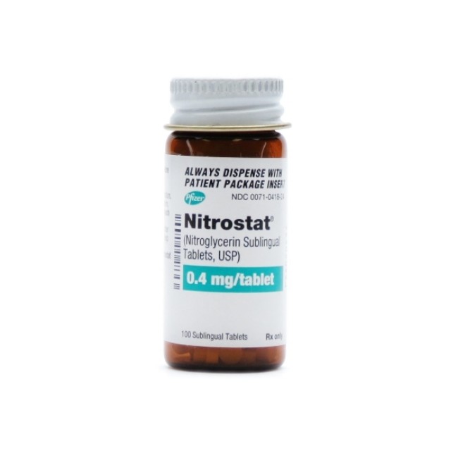 Nitrostat 0 4Mg Subl Tab 100 Bt