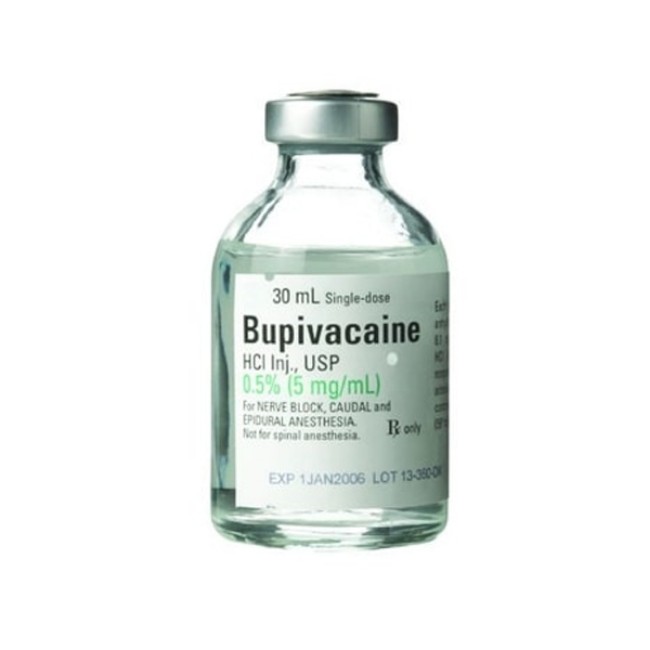 Bupivacaine  5 Mg Bupivacaine Hydrochloride Per Ml   30 Ml Single Dose Vial   Preservative Free