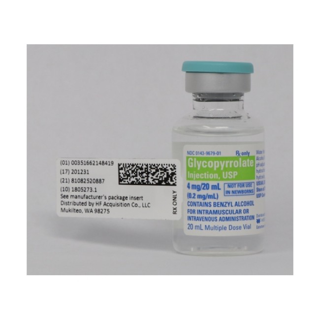 Injections  Glycopyrrolate Injection   Multidose Vial   0 2 Mg Ml   10 X 20 Ml