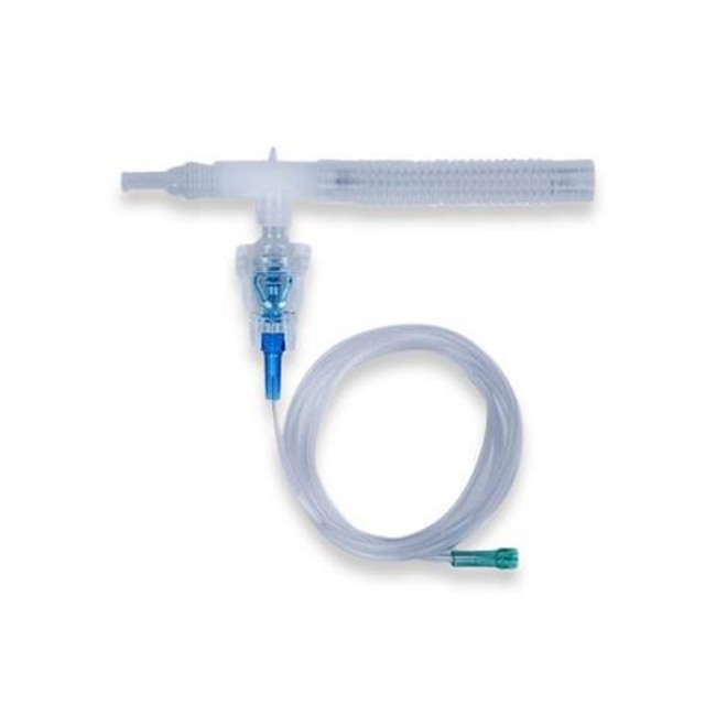 Nebulizers  Airlife Misty Max 10 Small Volume Disposable Nebulizer With Baffled Tee   7  U Connect It Oxygen Tubing With Blue Rigid Tip   Mouthpiece   And 6  Flextube