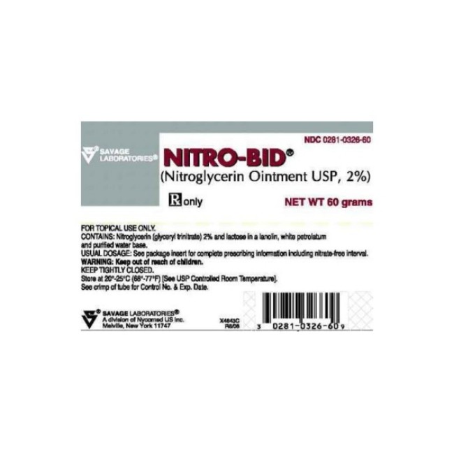 Nitro Bid  Nitro Bid 2  Ointment   60 G