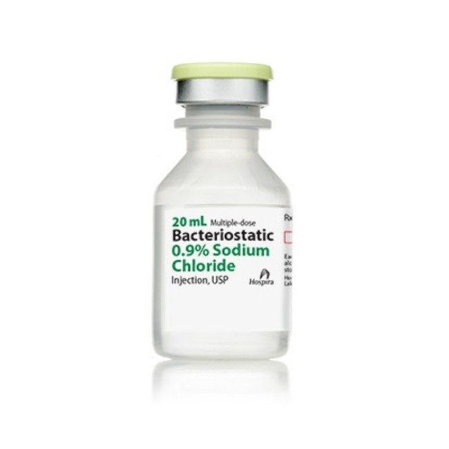 Bacteriostatic   Sodium Chloride   0 9   Injection   Usp By Hospira