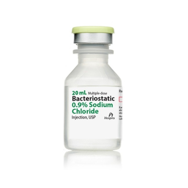 Solutions  Bacteriostatic 0 9  Sodium Chloride Injection   20 Ml