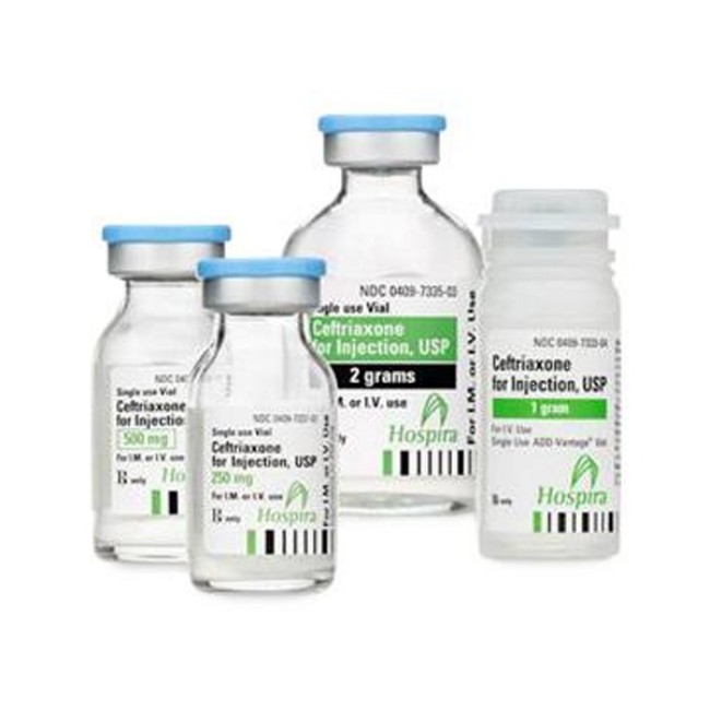 Injections  Ceftriaxone 1 G Single Dose Vial   10 Box