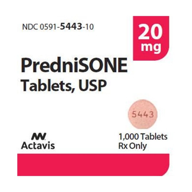 Steroids  Prednisone 20Mg Tab 100 Bt