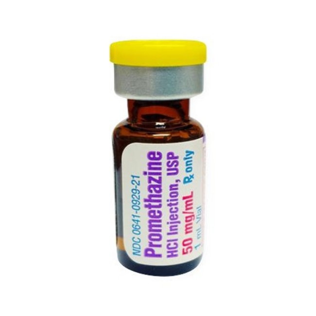 Injections  Promethazine Hcl Injection   50 Mg Ml Vial   25 X 1 Ml   Deep Intramuscular Use Only