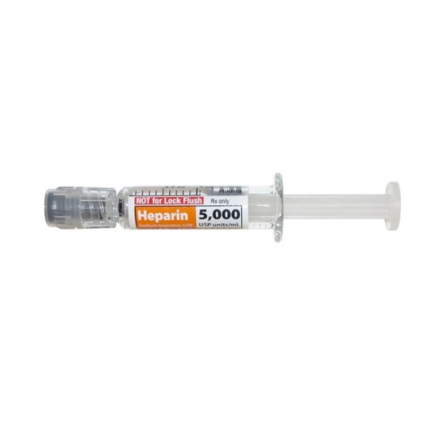 Injections  Heparin Sodium Injection   5  000 U Ml Prefilled Syringe   10 X 1 Ml