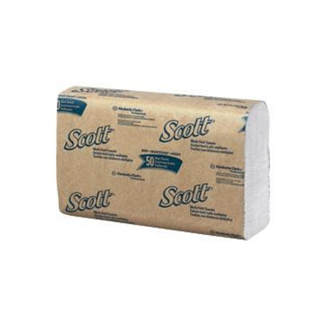 Towels  Scott 100  Recycled Fabric Towels   Multifold   White