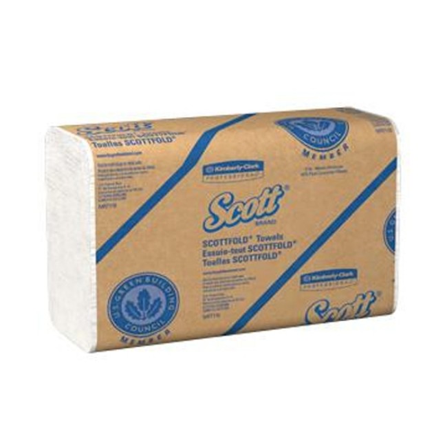 Paper Towels  Scott Paper Towels   Scottfold   Embossed   White   175 Pack