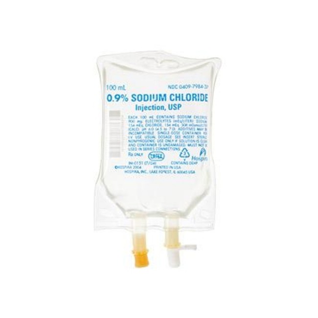 Injections  Sodium Chloride Injection Solution   Usp   0 9   100 Ml Bag