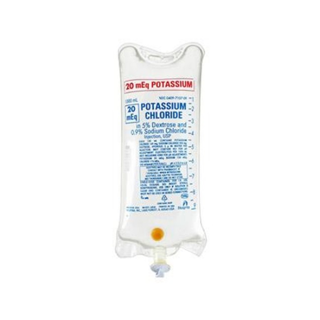 Solutions  Potassium Chloride 5  Dextrose Solution   0 9   20 Meq   1000 Ml