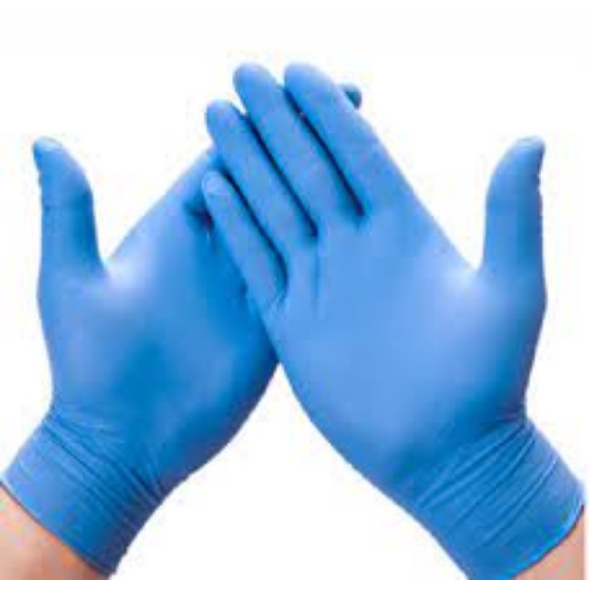 Nonsterile Powder Free Nitrile Exam Gloves   Blue   Size M