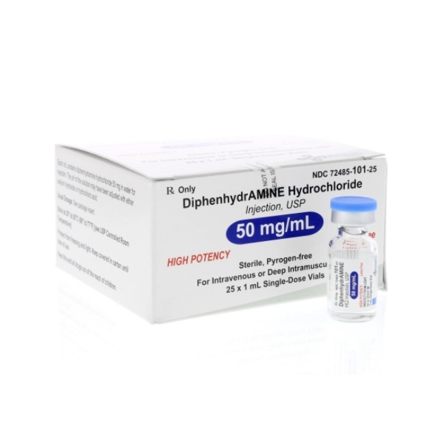 Diphenhydramine 50Mg Ml Vl 25X1ml