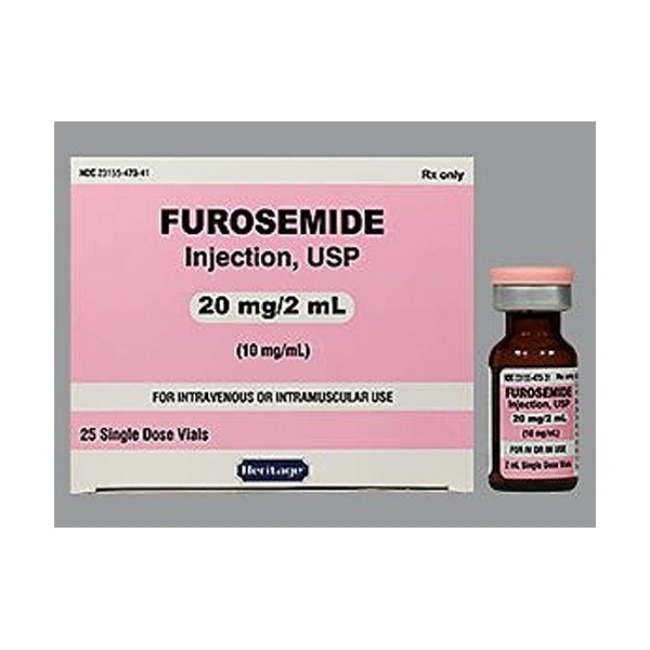 Furosemide 20Mg 2Ml Sdv 25Bx