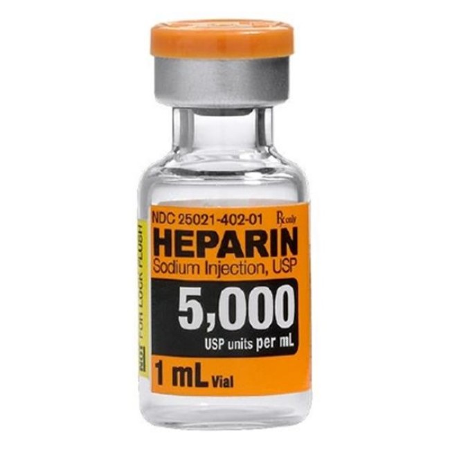 Heparin 5000 Un 1Ml Mdv 25Bx