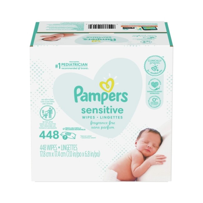 Wipe  Pampers  Sensitive  Scent Free  Lf