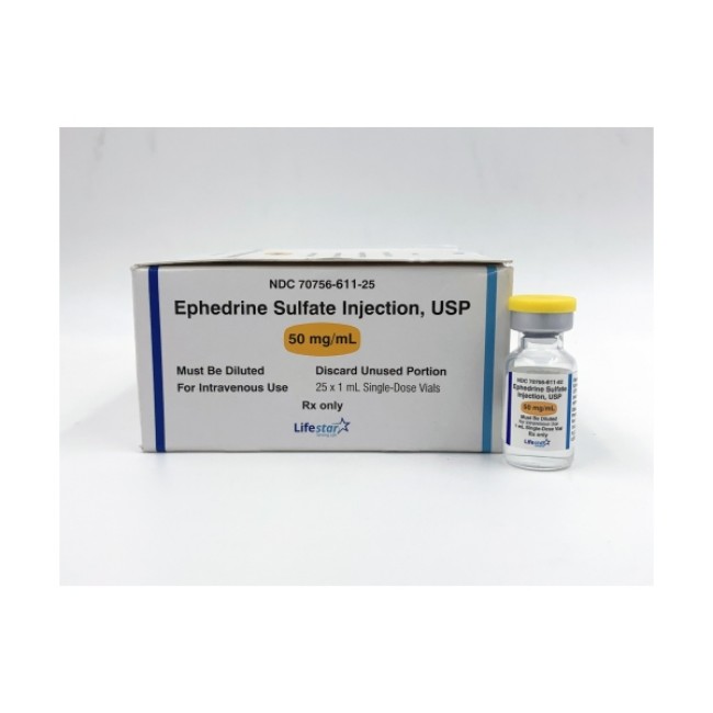 Ephedrine Sulfate   Injection  USP   50 mg mL
