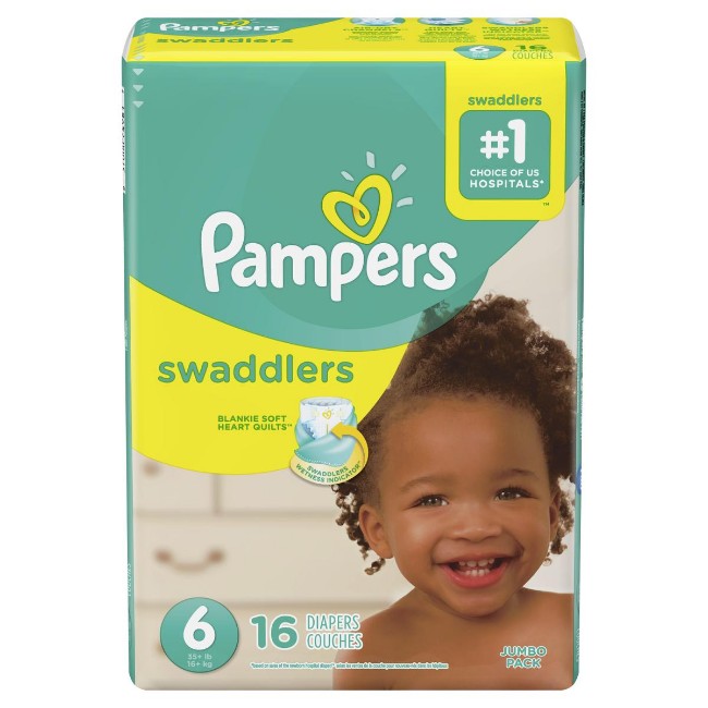 Pampers Swaddlers Diapers   Size 6