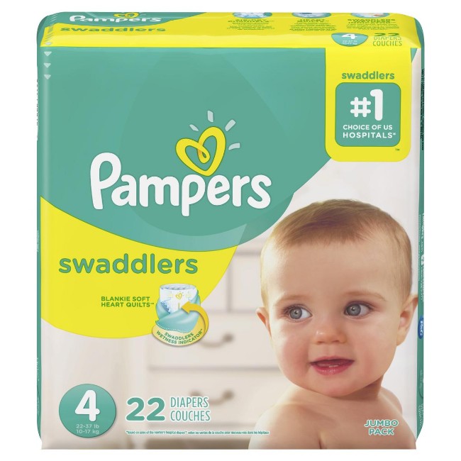 Pampers Swaddlers Diapers   Size 4   22 Count