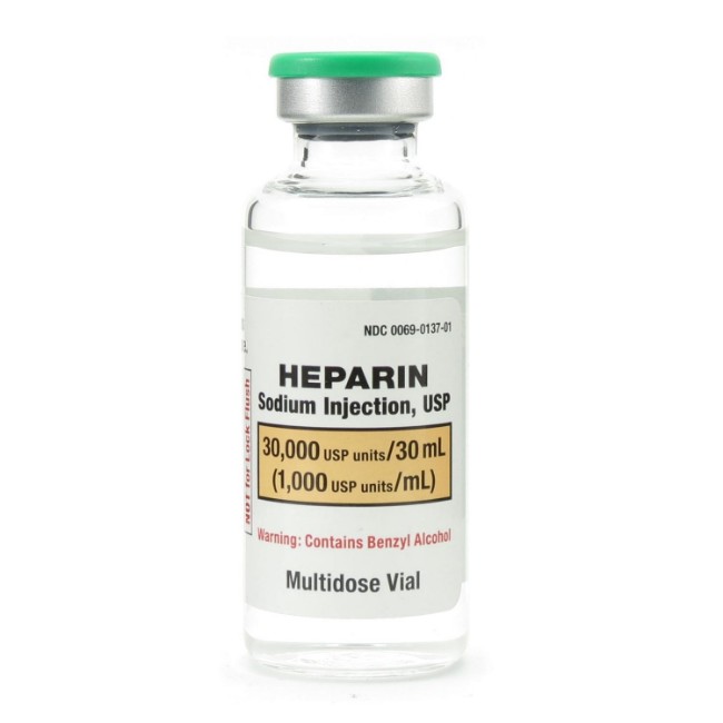 Heparin Sodium 1   000 Units   Ml Multi Dose Vial   25 X 1 Ml