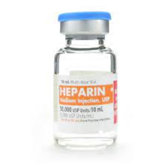 Heparin Sodium 5   000 Units   Ml Multi Dose Vial   25 X 1 Ml