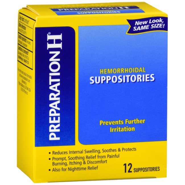 Preparation H Suppository 12Ct