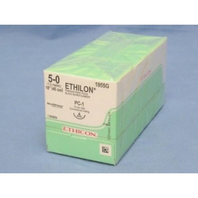 Suture  Pliabilized  Mono  Blk  5 0  18  Pc 1