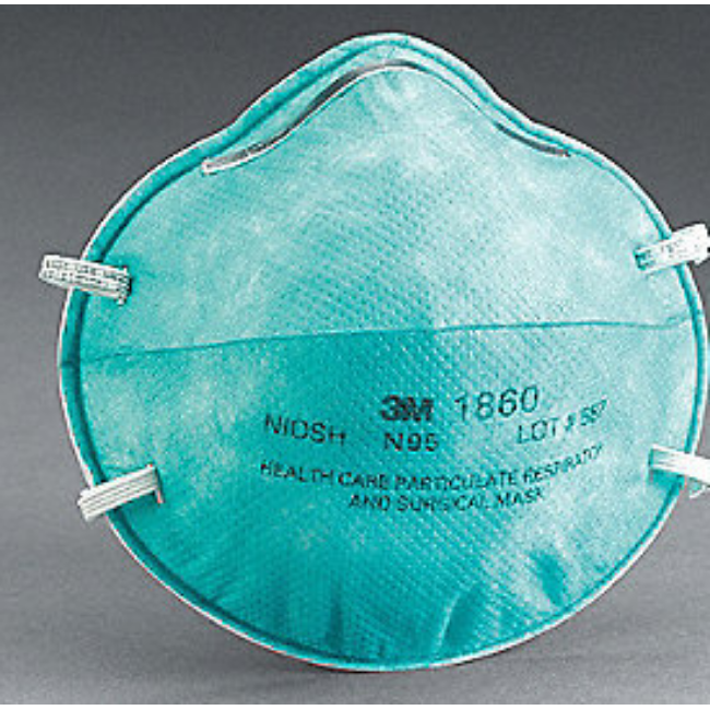 3M 1860 Mask  Respirator  N95  Niosh Approved Med