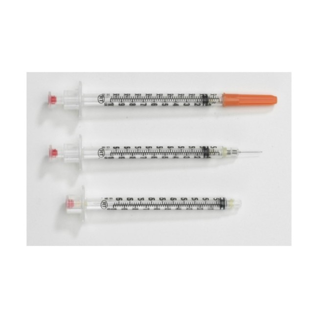 Syringes  Vanishpoint 1 Ml Insulin Syringe With 29G X 1 2  Needle