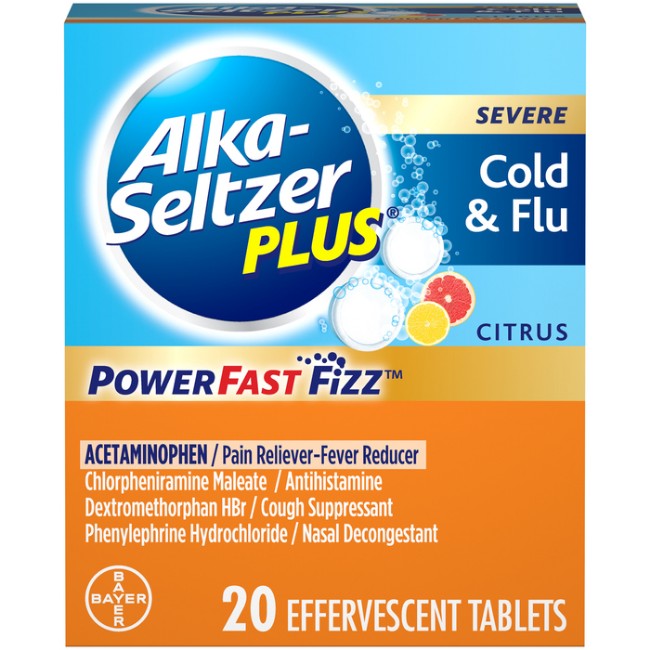 Alka Seltzer Plus Pwrfst Cld Flu Tab20ct
