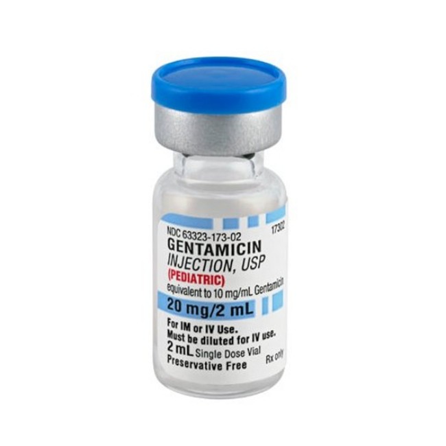 Gentamicin   10Mg Ml 2Ml Ped Sdv