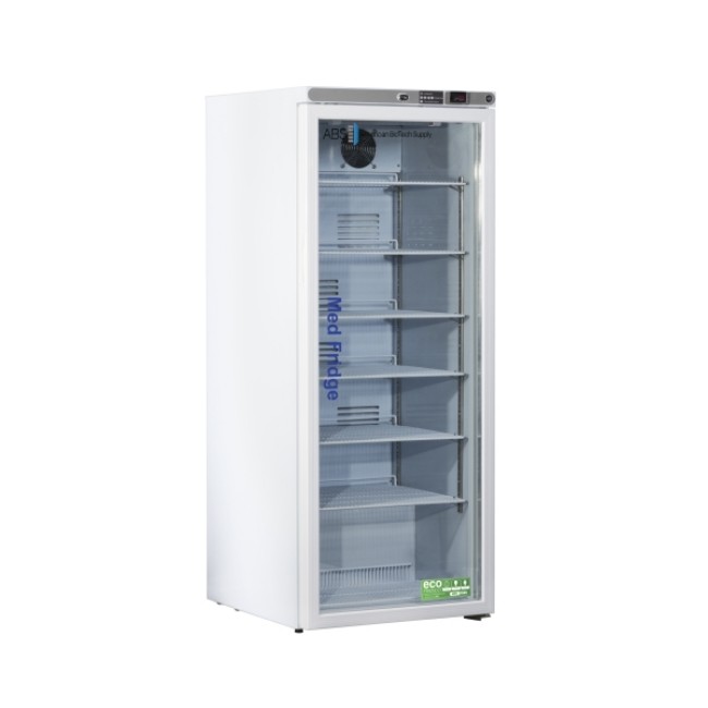 Upright Refrigerator Abs  Pharmaceutical 10 5 Cu Ft  1 Swing Glass Door Cycle De