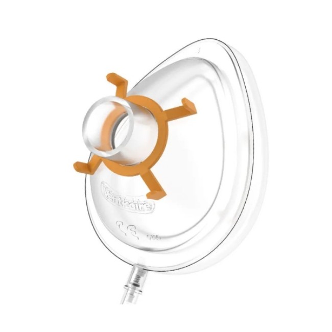 Anesthesia Mask Venticaire  Tail Valve Style Adult Size 5 Hook Ring