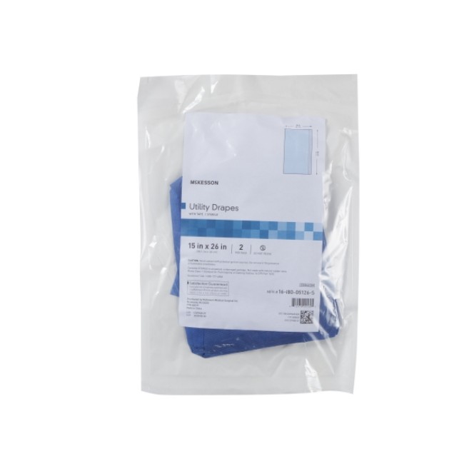 General Purpose Drape Mckesson Utility Drape With Tape 15 W X 26 L Inch Sterile