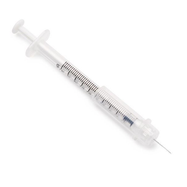 Safety Insulin Syringe With Needle   0 5 Ml   29G X 0 5 