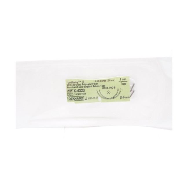 Tape  Suture  Cottony  White  1Mmx20