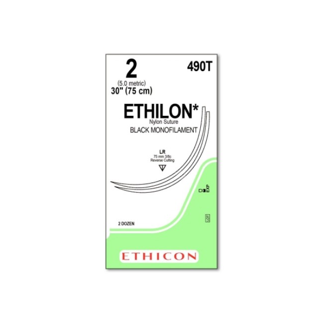 Suture  Black Ethilon 2 Lr 30  Suture