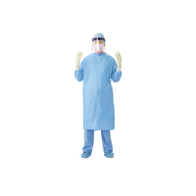 Gown   Surgical Sirus Long Sleeve Blue Lg