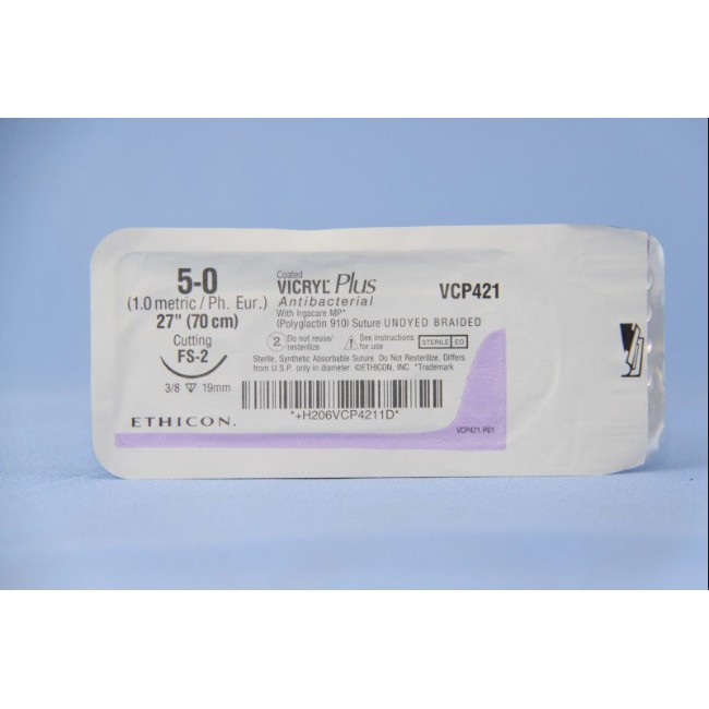 Coated Vicryl Plus Antibacterial  Polyglactin 910  Suture  Undyed Braided