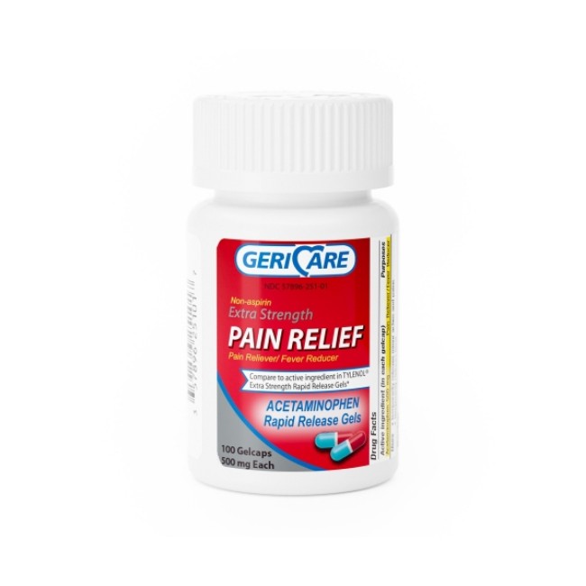 Acetaminophen 500Mg Rpd Rls Glcp 100 Bt