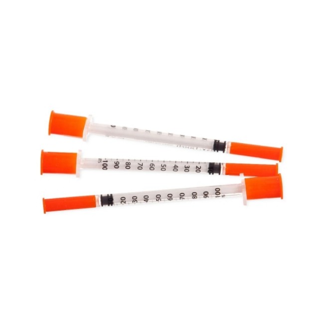 Easy Touch Insulin Syringe with Needle  1 mL Capacity  28G x 1 2 
