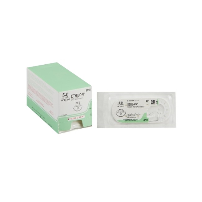 Suture  Black Ethilon 5 0 Fs 2 18  Suture