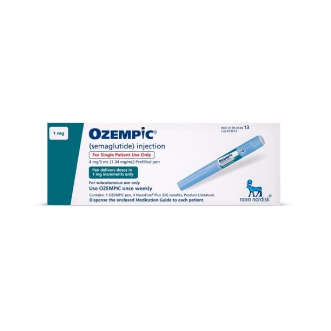 Ozempic Brand Name  Semaglutide  Inj 1Mg  Inj 4Mg