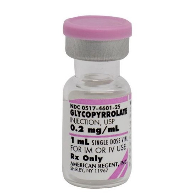 Glycopyrrolate Injection   Single Dose Vial   0 2 Mg   Ml   25 X 1 Ml