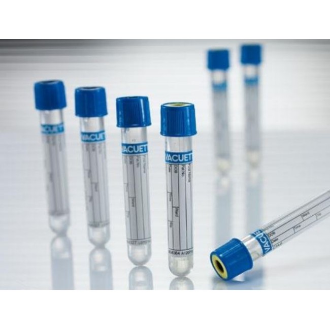 Vacuette Blood Collection Tube   9Nc Coagulation Sodium Citrate 3 2   Sandwich Tube   Non Ridged   13X75   Light Blue Cap With Black Ring   3 5 Ml   High Altitude