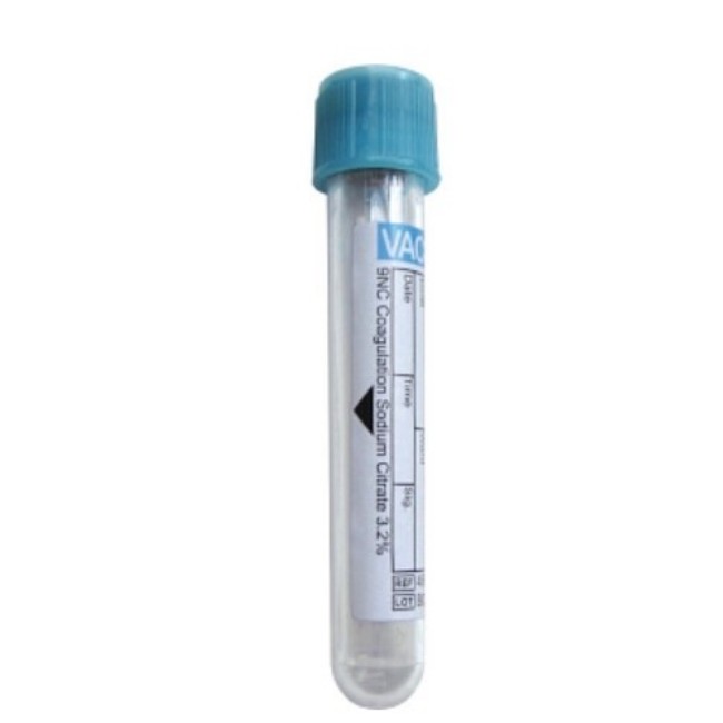 Vacuette Blood Collection Tube   9Nc Coagulation Sodium Citrate 3 2   Sandwich Tube   Non Ridged   13X75   Blue Cap With White Ring   2 Ml