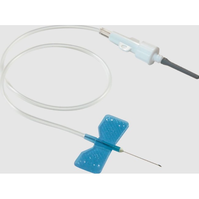 Standard Small Vein Infusion Set With 12  Tubing   21G X 3 4  Needle And Green Wing
