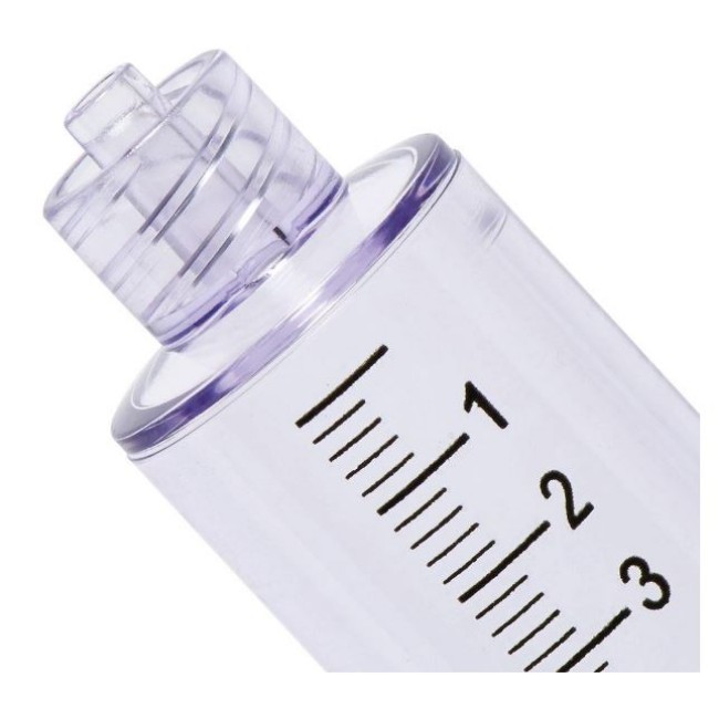 Thumb Ring Plunger Style Control Syringe With Fixed Male Luer Lock Fitting   10 Ml