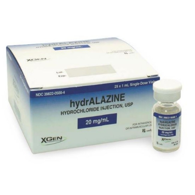 Hydralazine Hcl Injection   20 Mg Vial   25 X 1 Ml